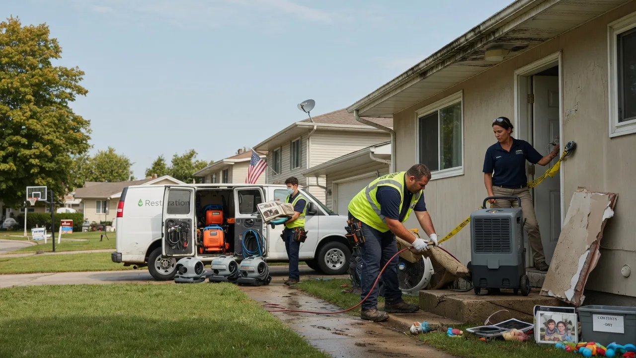 Water Damage Restoration in Buda, IL near me